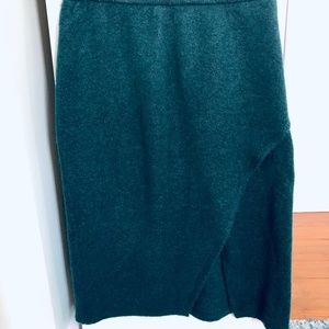 Sweater Skirt with Side Slit